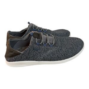 OluKai Alapa Li Drop Heel Boat Shoes Men’s 8.5 Gray Blue Casual Slip On